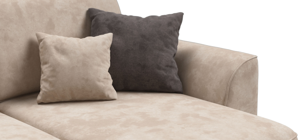 П-образный диван KING MODOOL Велюр Alkantara пепел