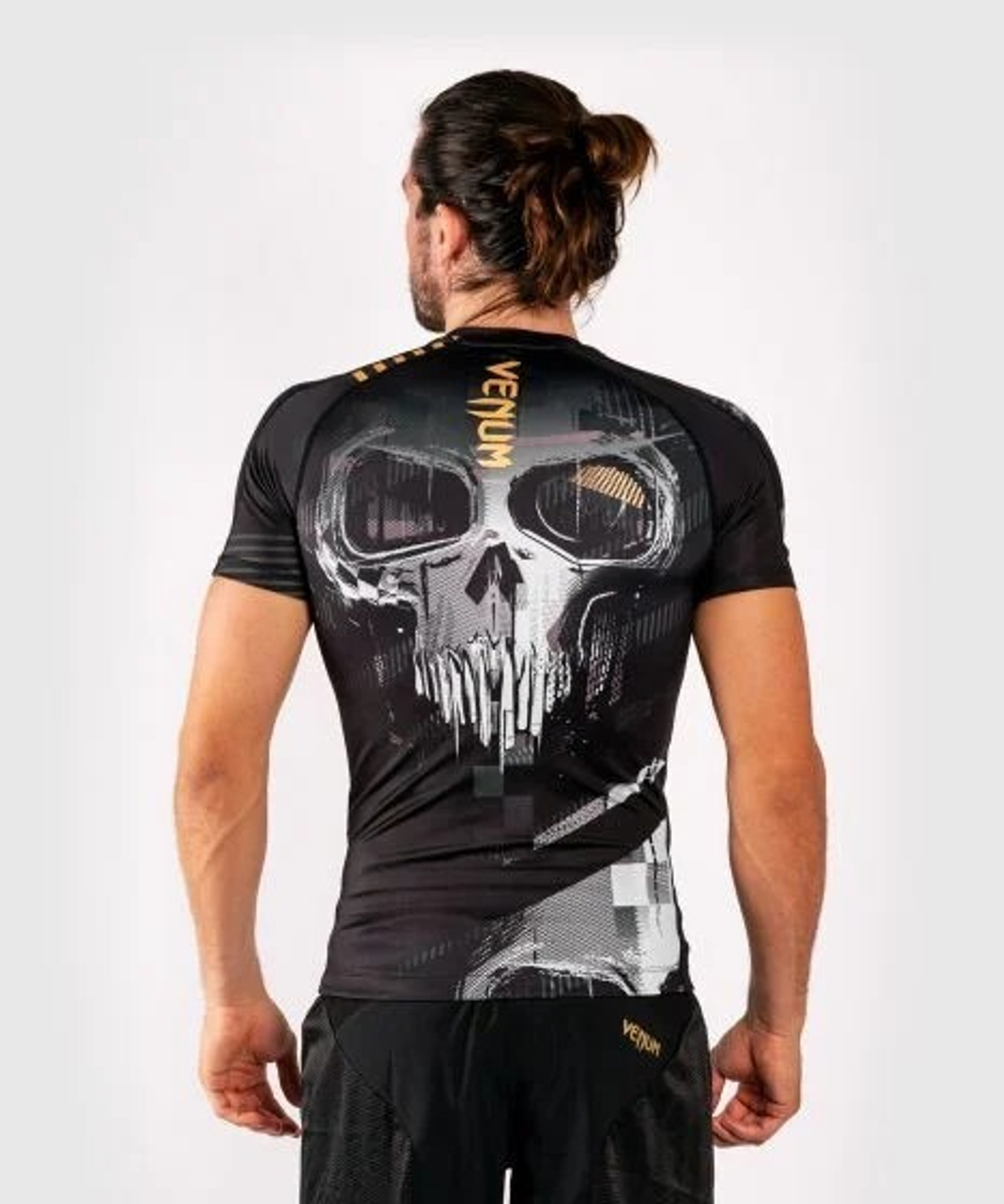Рашгард Venum Skull Rashguard Short Sleeves Black/Grey