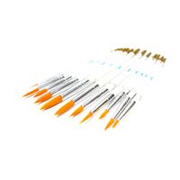 Набор кистей из синтетического волоса 12шт. (№ 0000, 000, 00, 0, 1, 2, 3, 4, 5, 6)