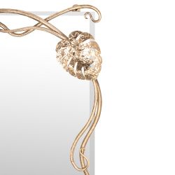 Зеркало настенное Monstera Deliciosa (Монстера) 140 Айвори Мраморное золото