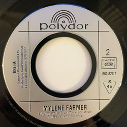 Винтажная виниловая пластинка LP Mylene Farmer Libertine (Франция 1986) 7 дюймов, маленькая пластинка