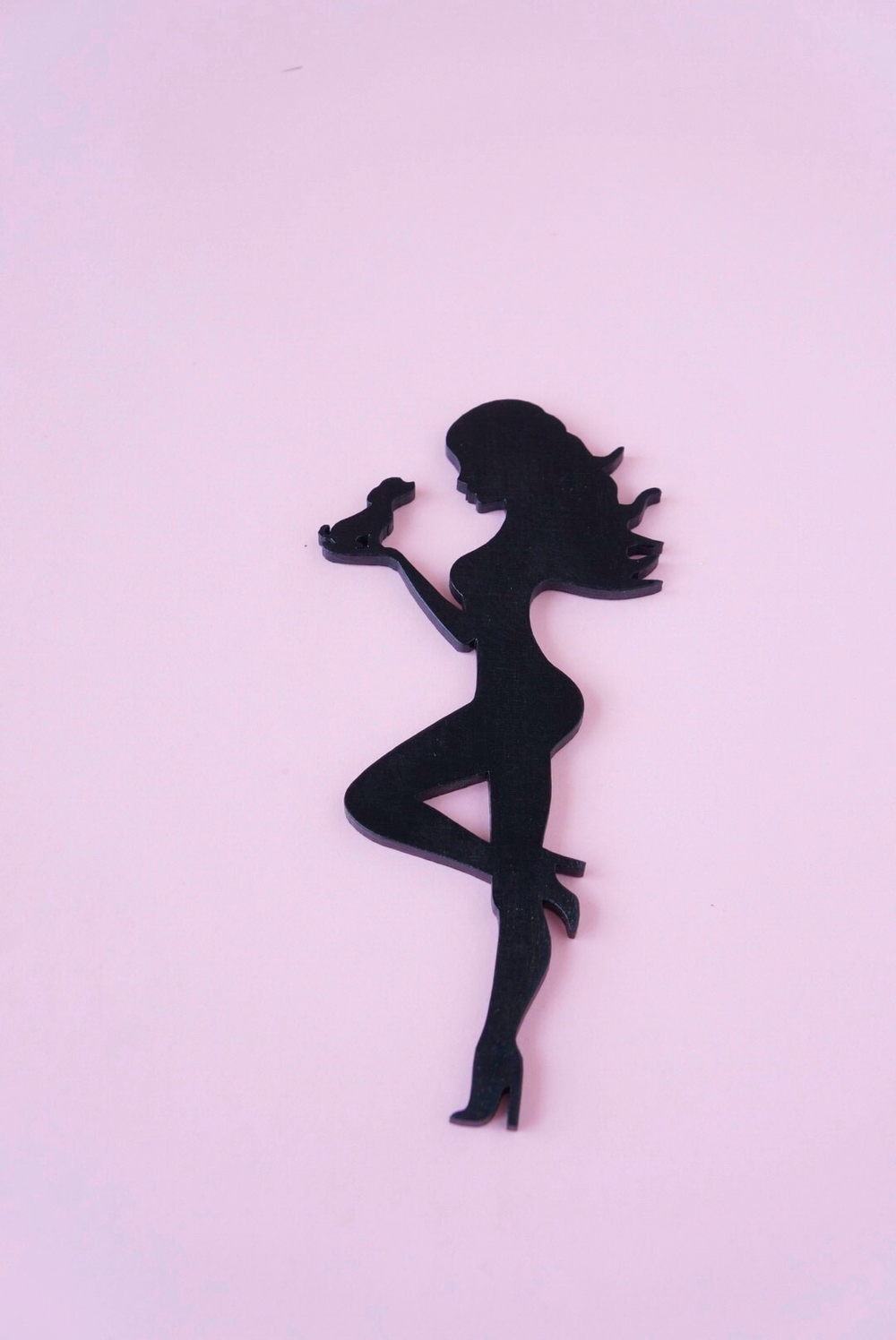 Топпер Девушка с собачкой