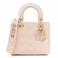 Сумка Dior Lady Dior My Abcdior, модель маленького формата светло-розовый