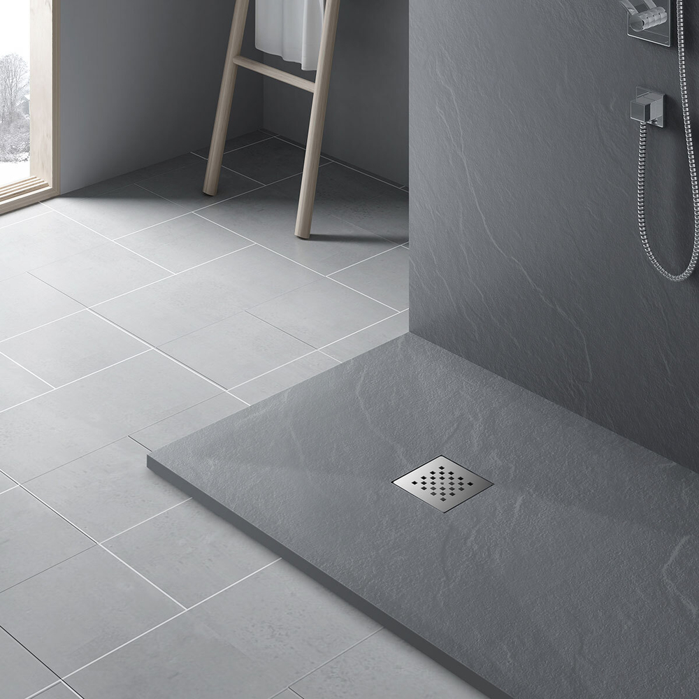 Поддон для душа из искусственного камня VST-4SR9011G, 1100*900*25, серый