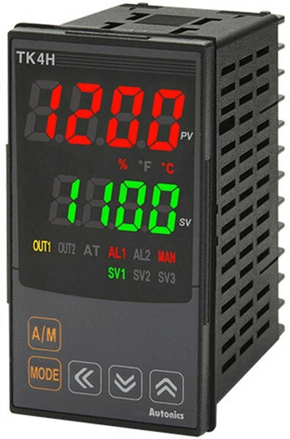 TK4H-14CR 100-240 VAC Температурный контроллер, DIN 48х96 мм, 1 аварийный выход, токовый или ТТР выход 1, релейный контактный выход 2, 100-2
