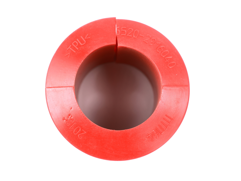 Втулка стабилизатора (подушка) d.54 для а/м КАМАЗ 6520,6460,6522 полиуретан, красный (ПТП64)