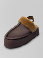 Угги 13474 замшевые на платформе с мехом и резинкой сзади