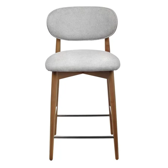 Полубарный стул Mod, орех, серое букле