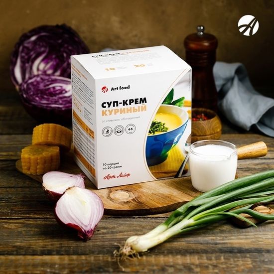 Суп-пюре с курицей со сливками