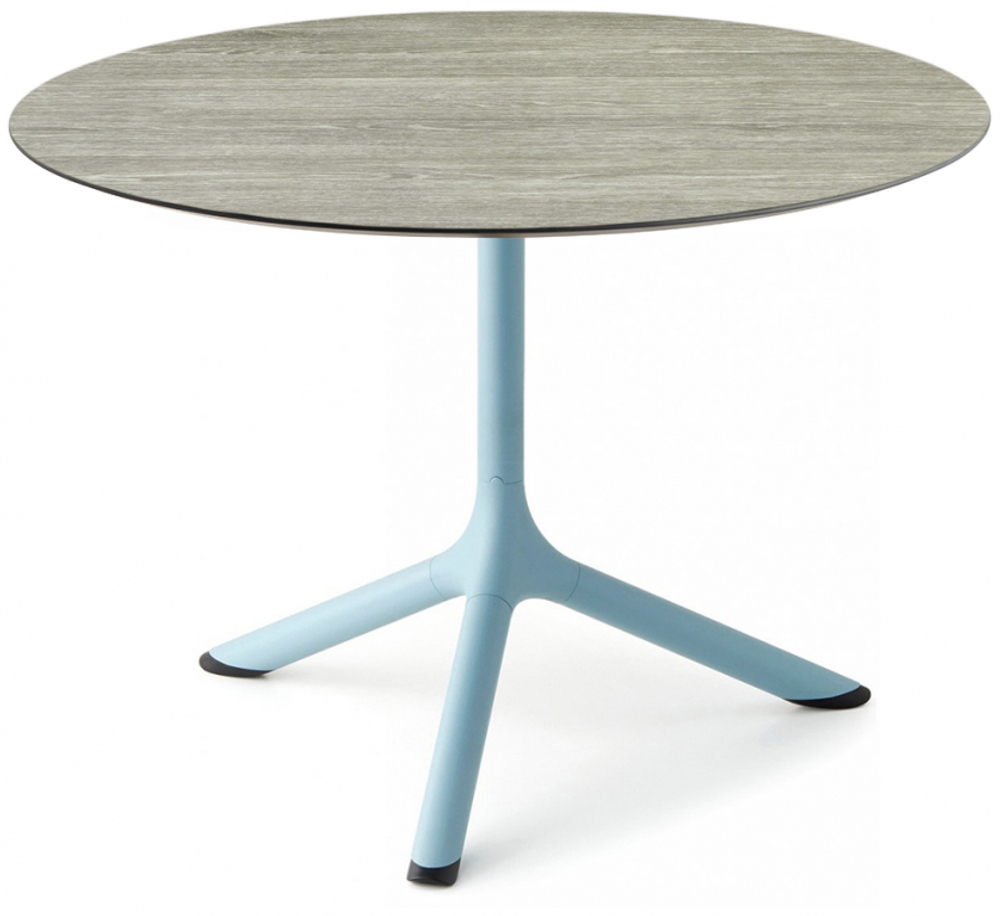 Столик ламинированный кофейный Scab Design Tripe, голубой, состаренный серый дуб