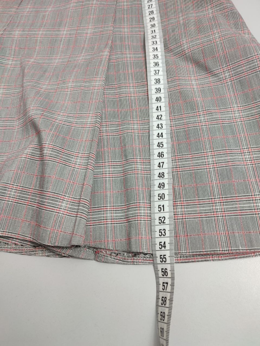 Юбка в клетку серая 46 размер