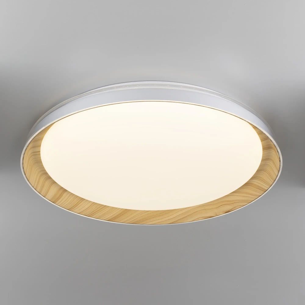 Citilux MEGA CL752452G LED RGB Светильник с пультом Белый+Клён