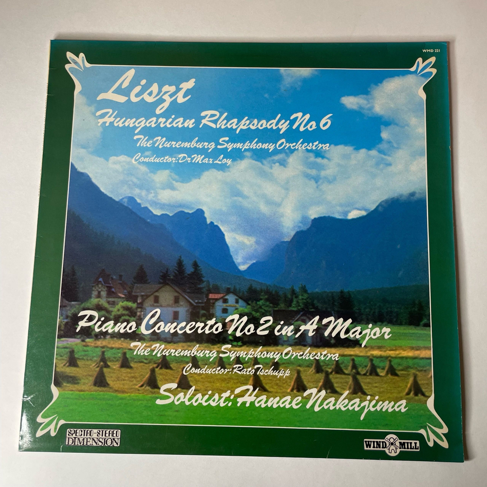 Винтажная виниловая пластинка LP Liszt Лист, The Nuremburg Symphony Orchestra, Dr Max Loy, Rato Tschupp, Венгерская Рапсодия Hungarian Rhapsody No 6 (Англия 1974)