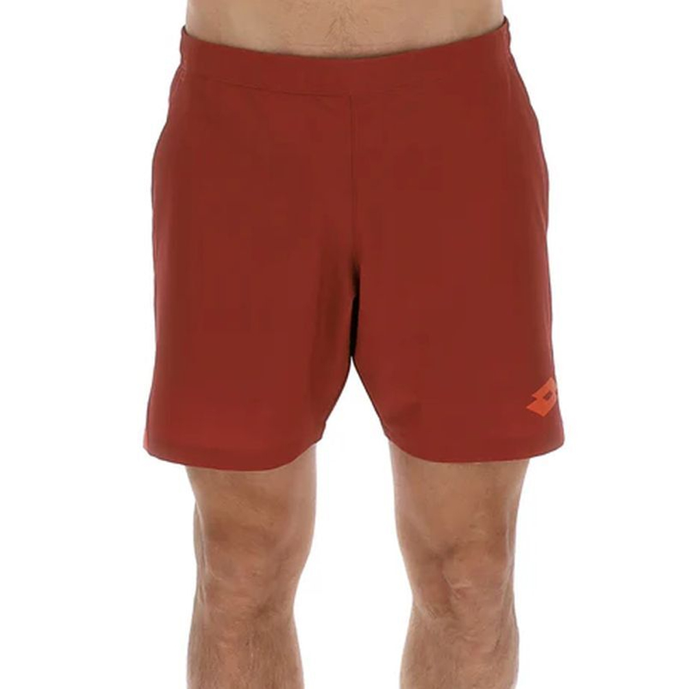 Мужские теннисные шорты Lotto Tech IV D1 7" - red ochre