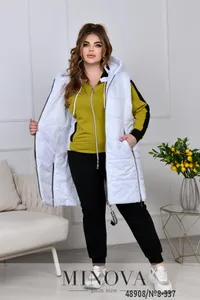 Костюм 8-337-лайм-белый Minova