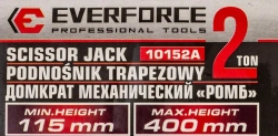 Домкрат механический ''ромб''2т EVERFORCE EF-10152A