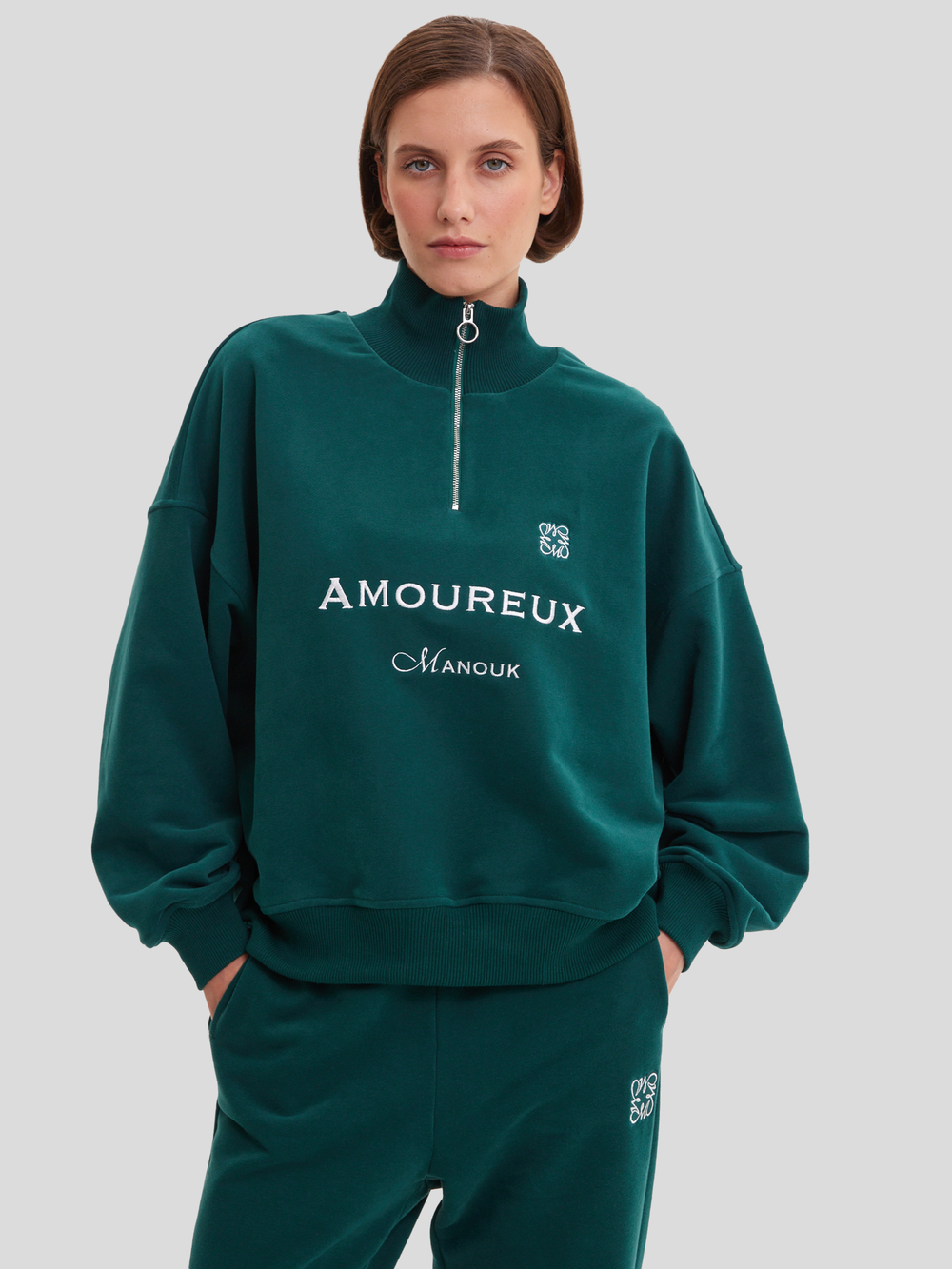 Олимпийка Amoureux Dark Green