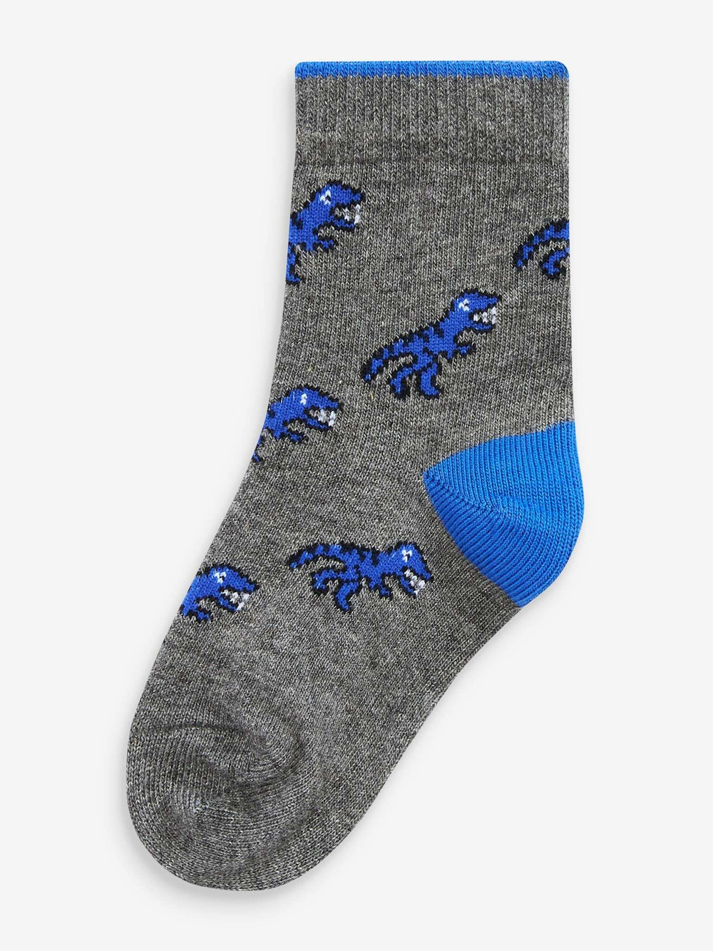 Носки хлопковые для мальчика Next 688-483, 10 шт., Серый, Синий, Зеленый