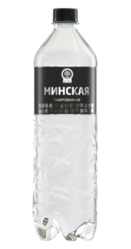 Вода минеральная газированная "Минская" 1л. пэт