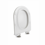 Сиденье для унитаза-моноблока WAVE ZEN дюропласт, микролифт, БЕЛЫЙ глянец