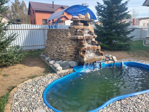 Ступень камень речной Жёлтый /тонна