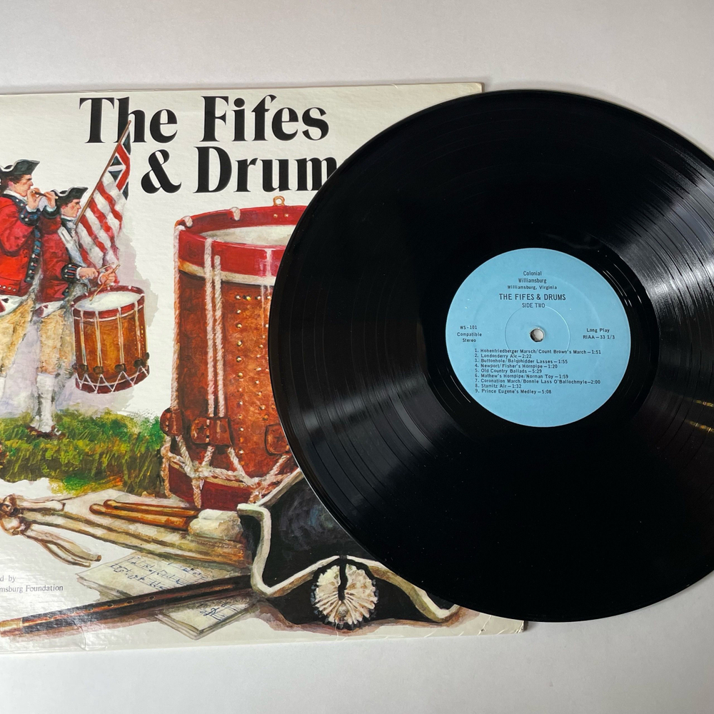 Винтажная виниловая пластинка LP The Fifes and Drums Of Williamsburg (США 1975)