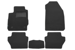 Коврики в салон для FORD Fiesta 2008-2013, 2012-2019, хэтчбек, седан, 5 шт. (текстиль) KLEVER03166722110KH