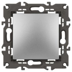 Переключатель ЭРА Elegance 14-1103-03 10АХ-250В IP20 алюминий