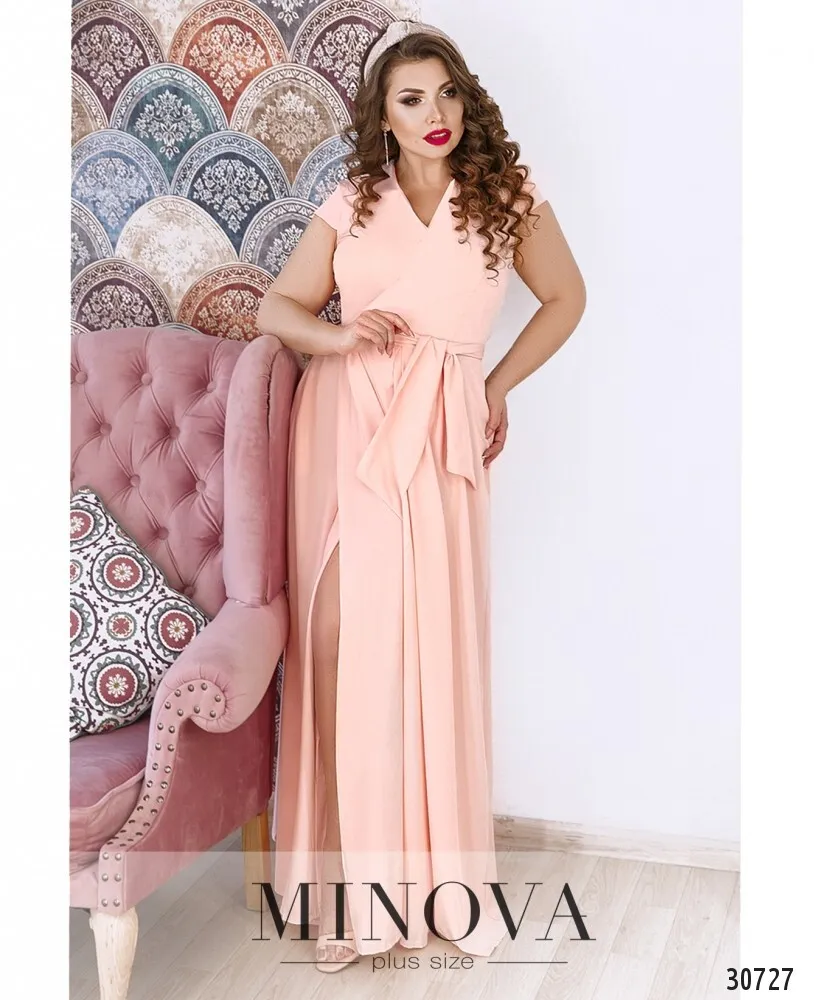 Платье 8573-1-пудра Minova