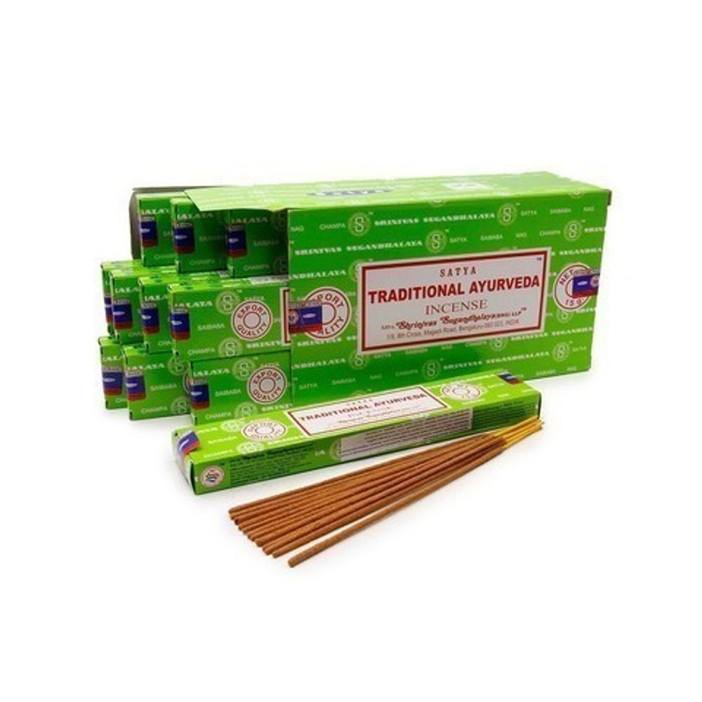 Satya Incense Traditional Ayurveda Благовоние-масала Традиционная Аюрведа, 15 г