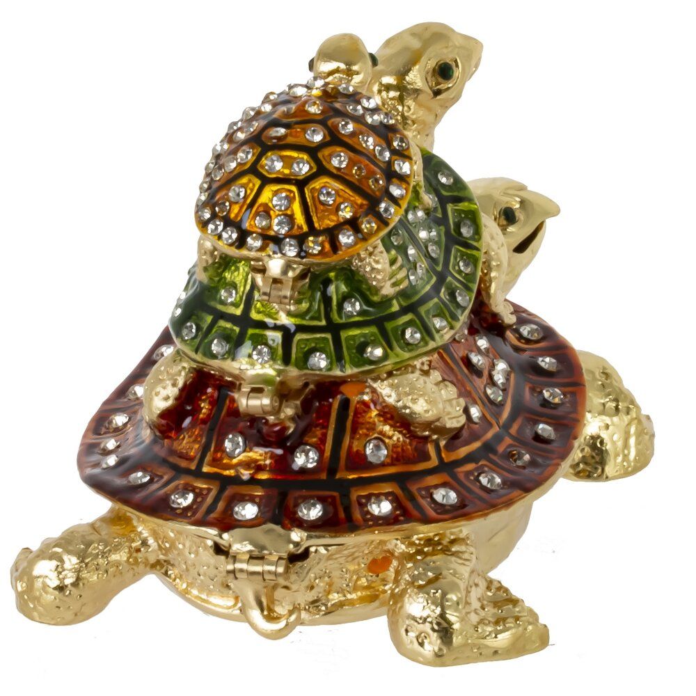 GAEM Шкатулка "Черепахи", L11,5 W7,5 H7,5 см