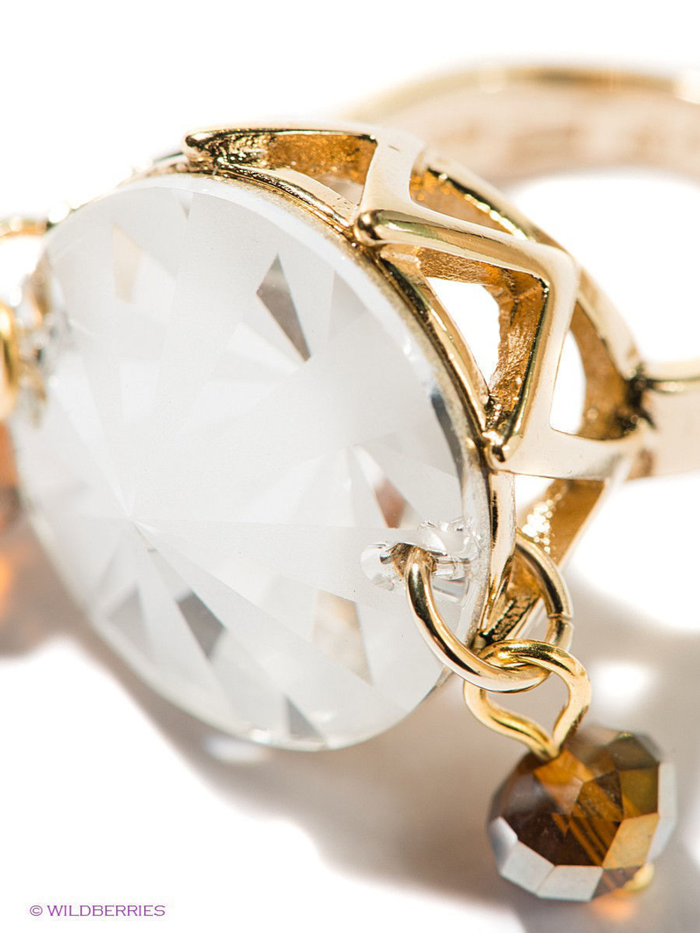 "Лофело" кольцо в золотом покрытии из коллекции "Шапито" от Jenavi