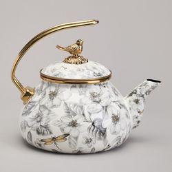 ЧАЙНИК ЭМАЛИРОВАННЫЙ AGNESS, СЕРИЯ ЯБЛОНЕВЫЙ САД, 2,2Л ПОДХОДИТ ДЛЯ ИНДУКЦИОН.ПЛИТ