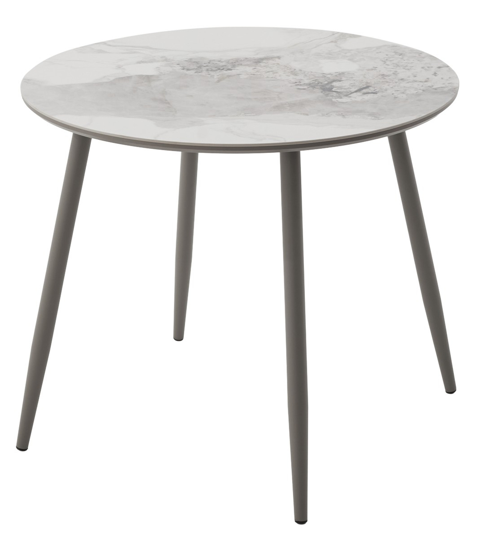 Стол МИЛТОН D89 PANDORA LIGHT, керамика / ЛАТТЕ каркас М-City