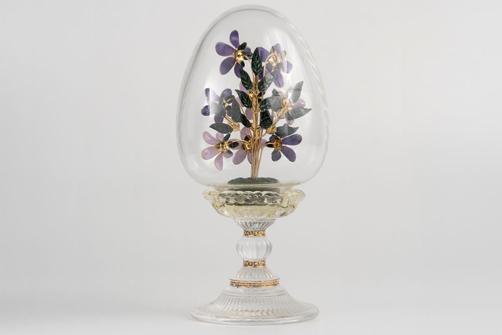 Коллекционное яйцо The Franklin Mint «Букет фиалок»