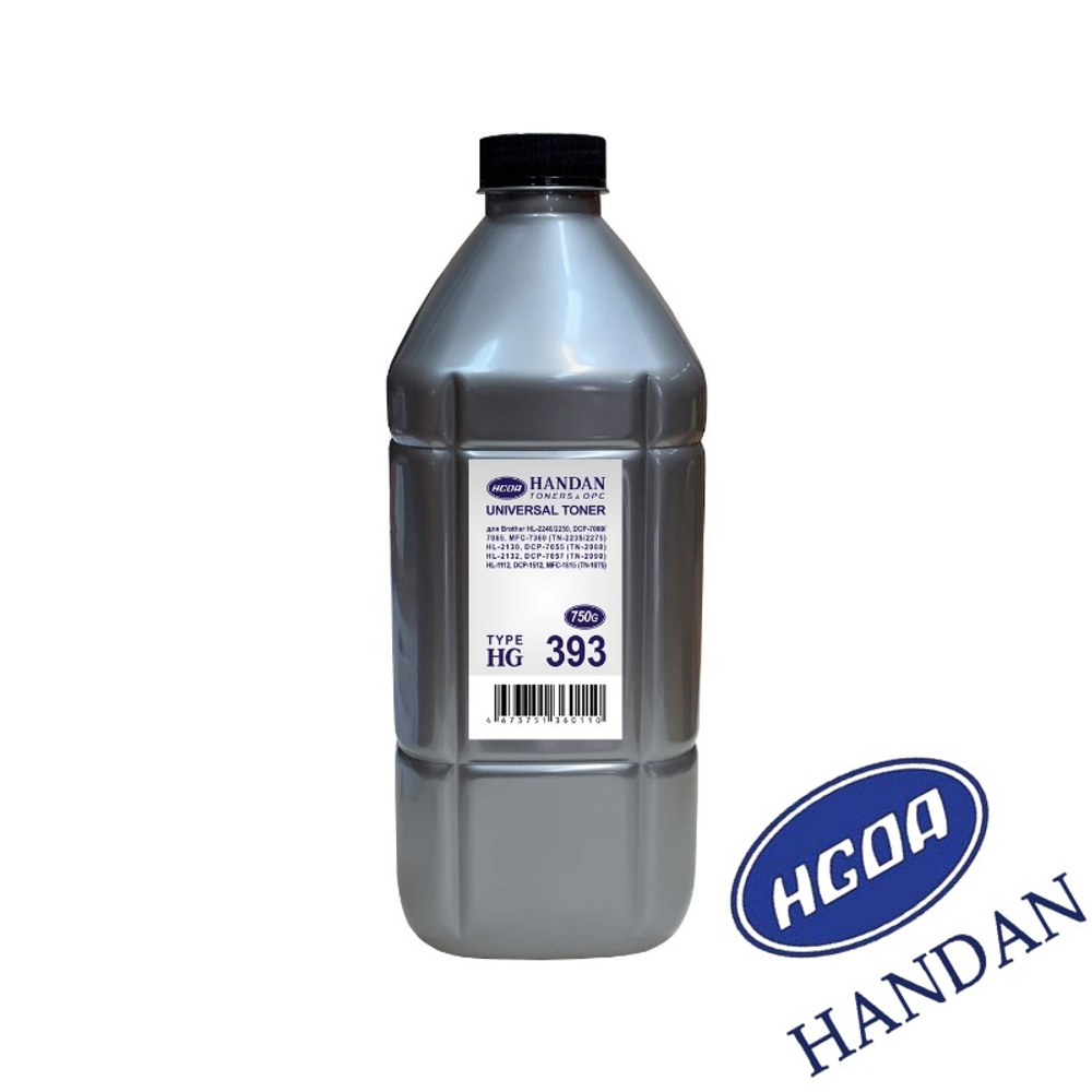 Тонер HANDAN тип HG393 для BROTHER Универсальный (750гр.)