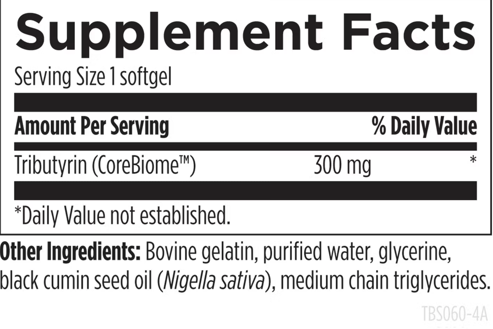 Designs For Health - Tri-Butyrin Supreme™ - 60 softgels
