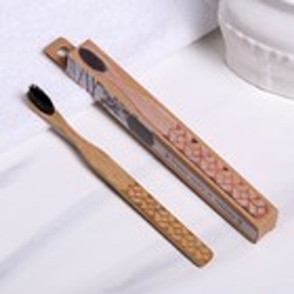 Зубная щетка, бамбук Have a nice day, 18 х 2 х 2 см