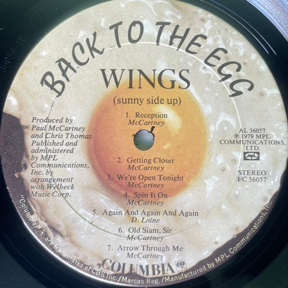 Wings ‎– Back To The Egg (США 1979г.)