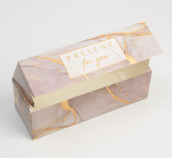 Коробка для кондитерских изделий с окном «Present for you»,  26 х 10 х 8 см