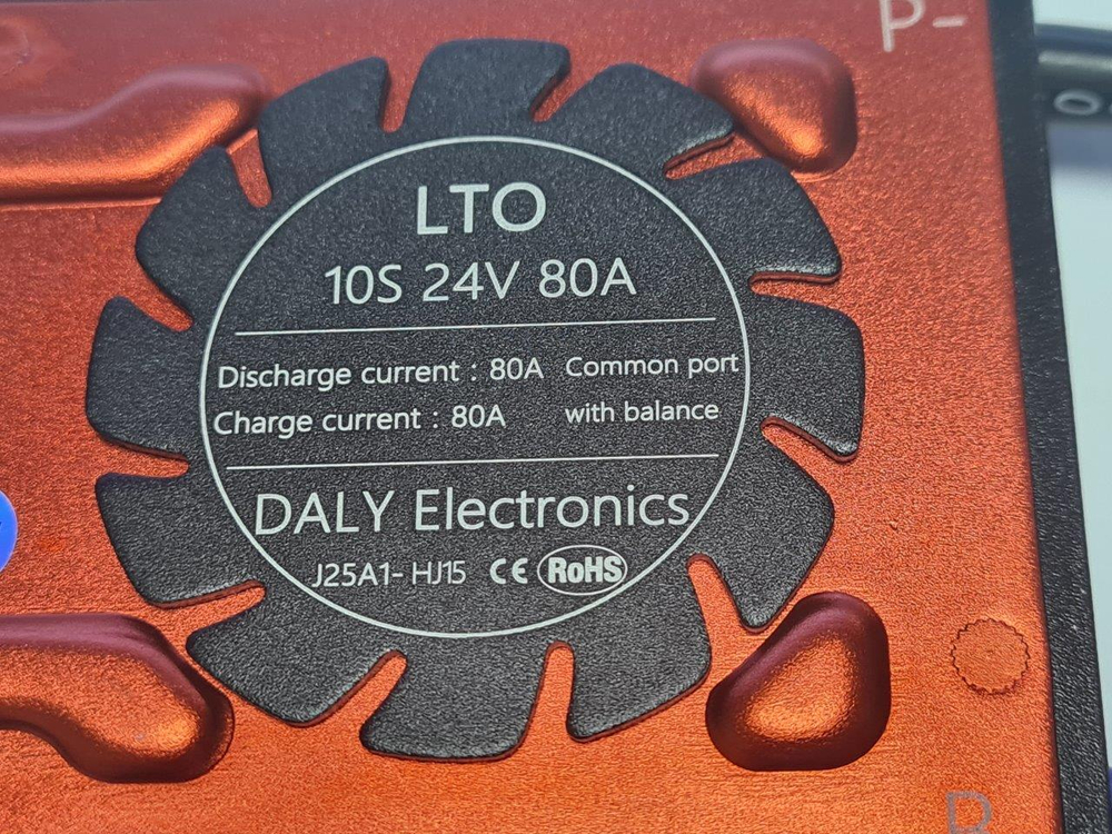 Плата контроля BMS LTO 10S 24V 80A