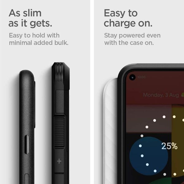 Чехол Spigen Tough Armor Designed для Google Pixel 5 Case (2020) - Black
