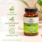 Organic India, моринга, 180 вегетарианских капсул (350 мг в 1 капсуле)
