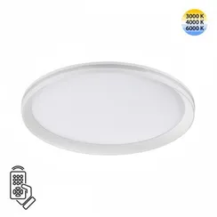 7749/60L MITRA LED SN 103 Светильник металл/PMMA/белый LED 60Вт 3000-6000К D386 IP20 пульт ДУ BETA