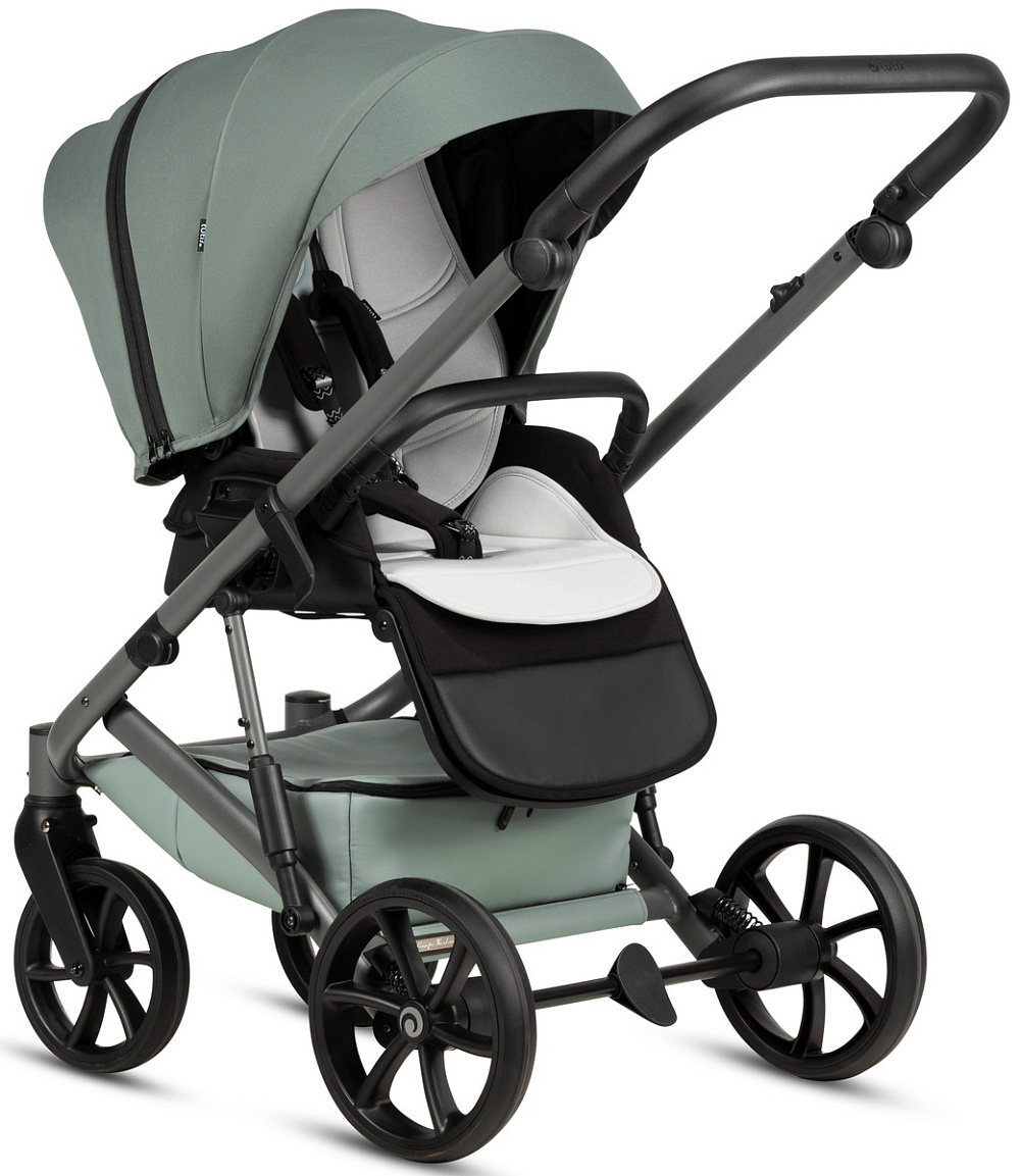 Детская коляска Tutis Viva 6 Plus Essential 3 в 1 с автокреслом Elo Lux EduSky Black 1612039 Sage