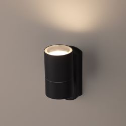 Светильник декоративный настенный ЭРА WL27 BK под лампу MR16 GU10 IP54 черный для интерьера и фасадов зданий