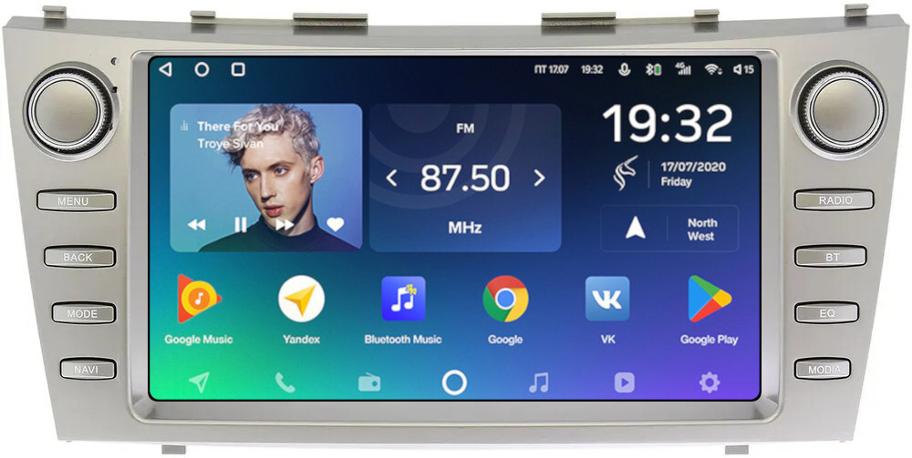 Магнитола для Toyota Camry 2006-2011 XV40 (рамка с крутилками) - Teyes SPRO+ Android 10, ТОП процессор, 4-32, SIM-слот