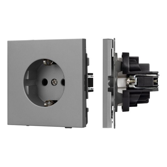 Механизм электрической розетки SCT-TENDO-MEU1-PL-GR (230V, 16A) Arlight 054080