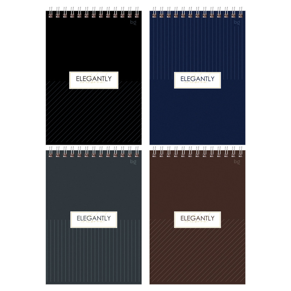 Блокнот  BG "Minimal" на спирали, А5, 60 листов в клетку