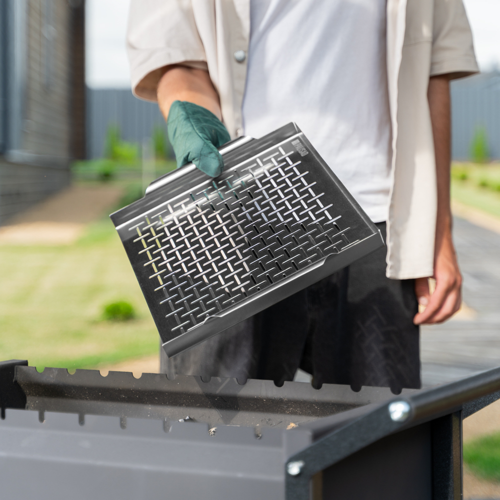 Противень для гриля перфорированный 395x290x30 мм, Camping Palisad